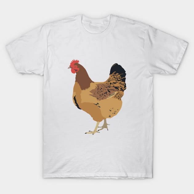 Brown Hen T-Shirt by NorseTech